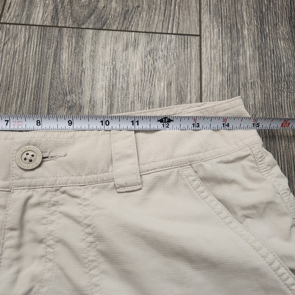 Columbia Beige Cream Cargo Hiking Shorts 4 T2 - Picture 6 of 13